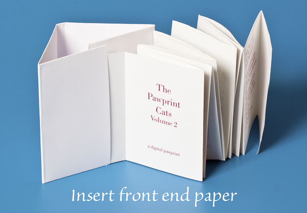 Insert front end paper